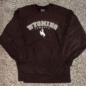 90‘s Unsex Wyoming Cowboy Crewneck Sweater Size M